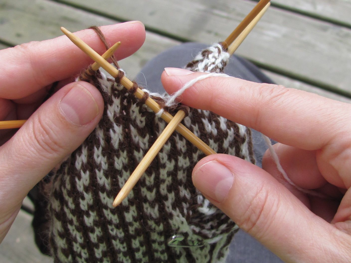 tricoter jacquard intarsia